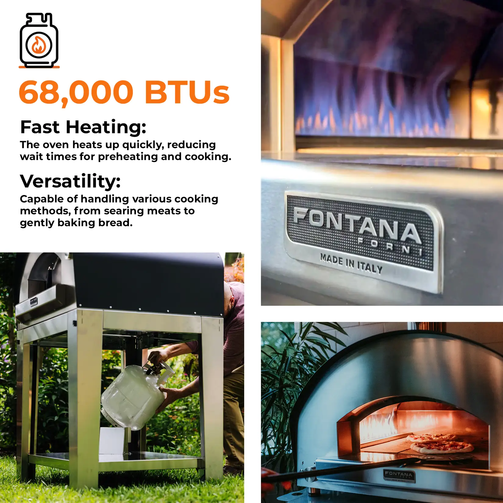 FIRENZE Hybrid Gas & Wood Oven - New Gen Mangiafuoco - Image 4