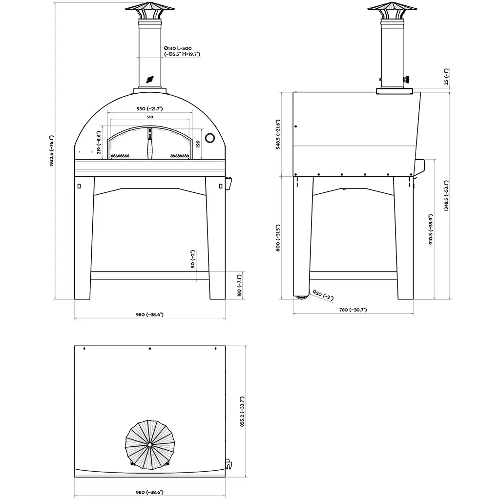 Mangiafuoco Wood Countertop Pizza Oven - Image 19